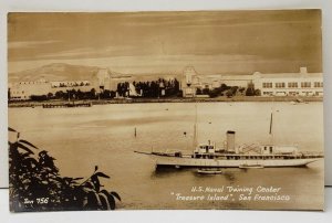 RPPC Treasure Island, San Francisco Cal US Naval Training Ctr Ship Postcard B17