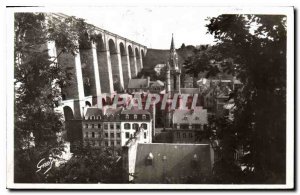 Old Postcard Morlaix Viaduct and panoramic views of St. Melaine