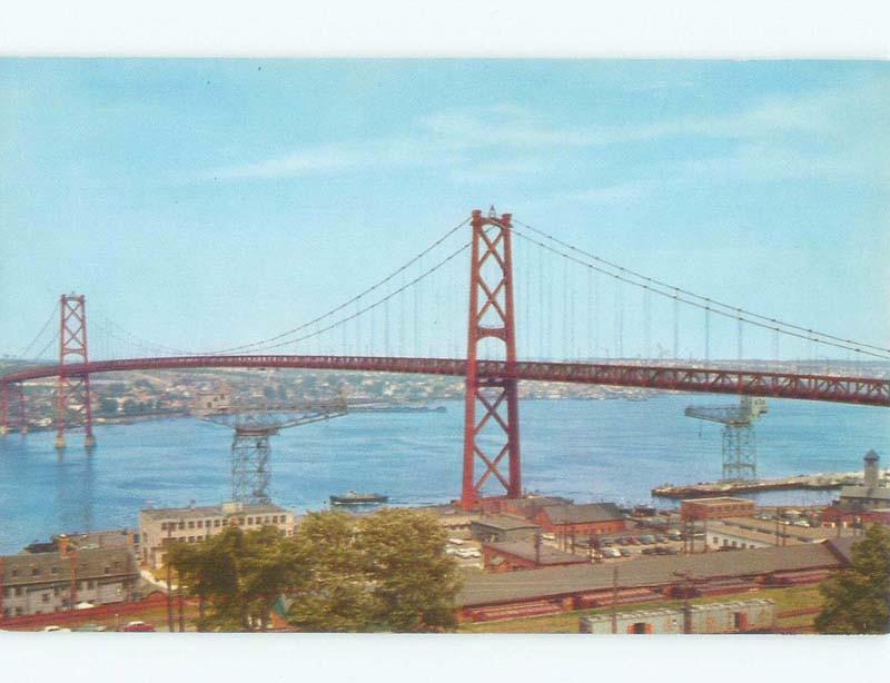 Unused Pre-1980 BRIDGE SCENE Halifax & Dartmouth Nova Scotia NS d3384-22