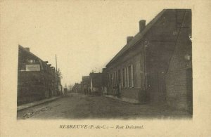 france, REBREUVE-Ranchicourt, Pas-de-Calais, Rue Duhamel (1905) Postcard