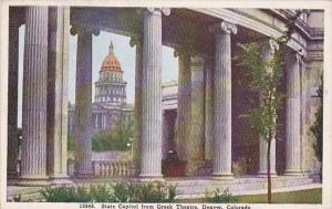 Colorado Denver State Capitol From Greek Theatre