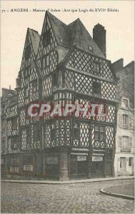Old Postcard Angers House of Adam (as Ant Home of the seventeenth century)