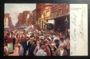 1905 USA Picture Postcard Cover Judaica Jewish The Ghetto New York Market Day