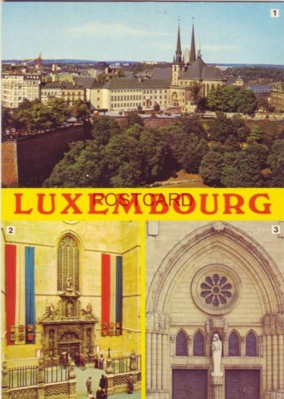 CONTINENTAL-SIZE 1983 LUXEMBOURG 1) LA CATHEDRALE - 2 + 3) LES PORTAILS