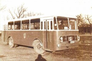 Postcard Transport history Romania Bucharest uzinele tudor vladimirescu autobuz
