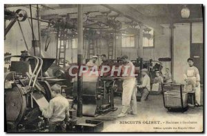 Old Postcard Biscuits Olivet Paris Machines wafers