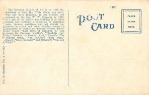 Washington DC Corcoran Art Gallery White Border Postcard Unused