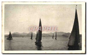 Old Postcard Cote D & # 39Azur The Regattas and Charter & # 39Esterel