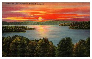 Postcard WATER SCENE Rutland Vermont VT AS6143