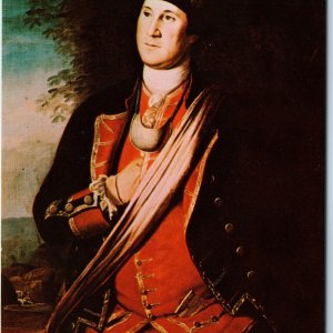 c1960s Lexington VA George Washington Painting Print Postcard Charles Peale A238