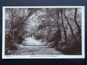 Somerset WESTON SUPER MARE Kewstoke Road - Old RP Postcard by H.J.