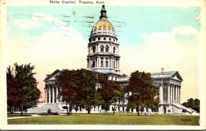 Kansas Topeka State Capitol Building 1925