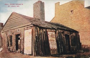 First Court House in St. Louis Mo. Postcard 2R4-65