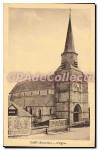 Old Postcard Cany Seine Inf Church