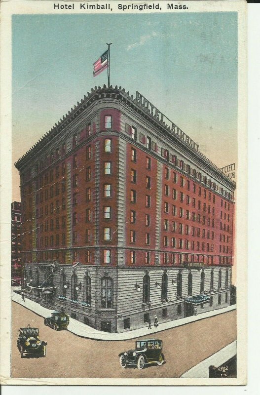 Springfield,Mass., Hotel Kimball