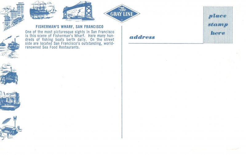 PC6237  FISHERMAN'S WHARF, SAN FRANCISCO