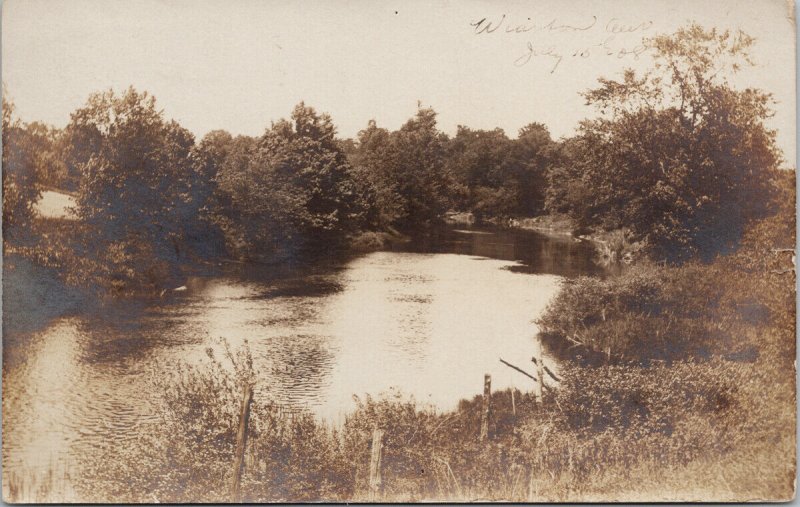 Wiarton ON Ontario c1908 Real Photo Postcard F30 *as is