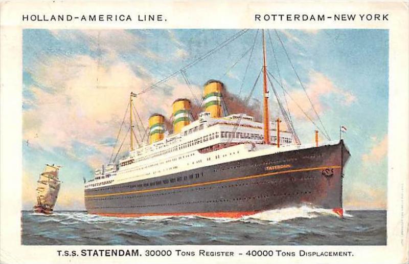 5713    T.S.S. Statendam, Holland America Line