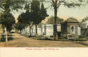 c1905 Chromograph Postcard; Metairie Cemetery, New Orleans LA Unposted Nice