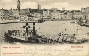 PC CPA SWEDEN, PARTI AF HAMNEN, HELSINGBORG, Vintage Postcard (b25540)