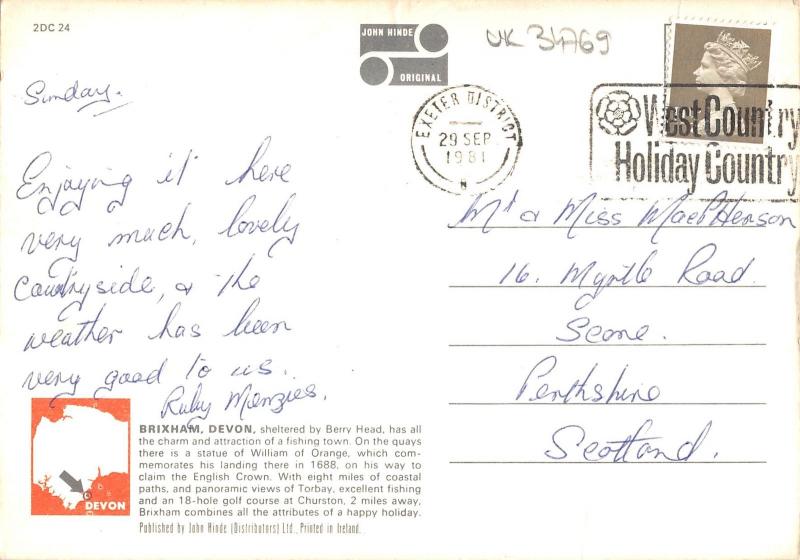 uk34769 william of orange statue the harbour brixham devon uk