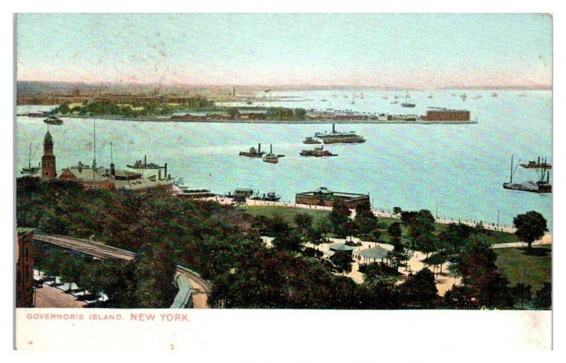 Early 1900s Governors Island, NY Postcard *5N1