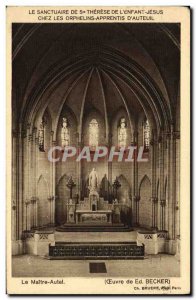 Old Postcard Paris The Altar Shrine of Ste therese of the child Jesus