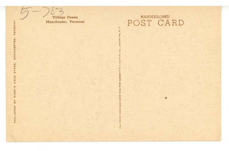 VT - Manchester. Village Green