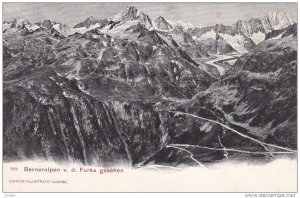 Berneralpen v.d. Furka gesehen , Switzerland , 00-10s