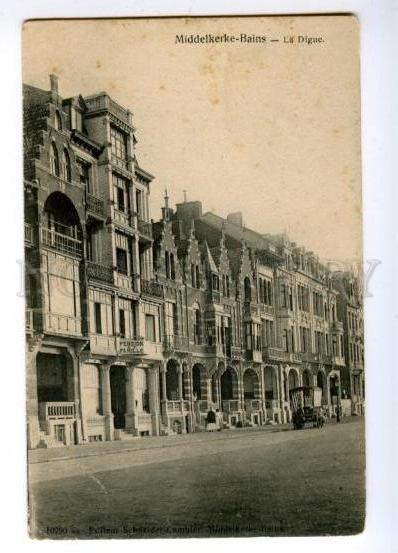 147429 BELGIUM MIDDELKERKE BAINS Pension Vintage postcard