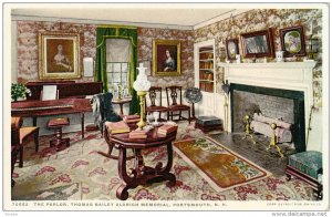 The Parlor, Thomas Bailey Aldrich Memorial, PORTSMOUTH, New Hampshire, 10-20s
