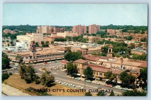 1960 Kansas City Missouri Postcard Country Club Plaza Twenty-Five Buildings