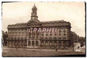 Old Postcard Cambrai L & # 39Hotel Town