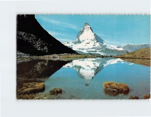 Postcard Riffelsee mit Matterhorn, Zermatt, Switzerland