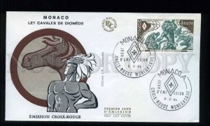 273597 MONACO 1984 year Cavalry of Diomede FDC