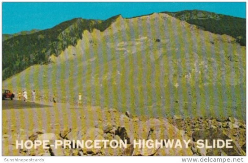 Canada Hope-Princeton Highway Slide British Columbia