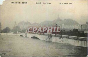 Postcard Old Paris Crue of the Seine Pont d'Iena