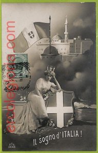 af6622 - LIBYA - VINTAGE POSTCARD - TRIPOLI - FLAG - 1911-