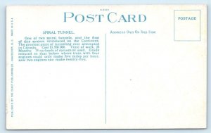 Spiral Tunnel - Trains Make Complete Turn CANADA Postcard
