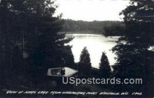 Marl Lake, Whispering Pines, Real Photo - Waupaca, Wisconsin