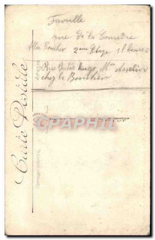 Old Postcard Brest Harbor View Boat War