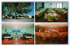 c1950's Rockford Lodge Hotel & Restaurant Multiview Rockford Illinois Postcard