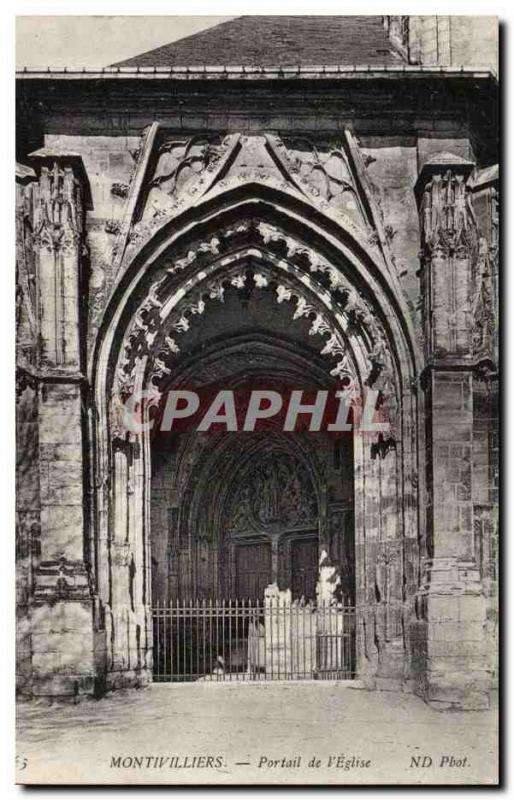 Montivilliers Old Postcard Portal & # 39eglise