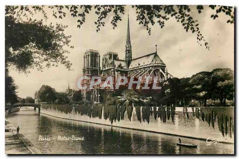 Old Postcard Paris Notre Dame