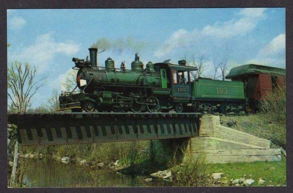 NY Empire State Train Railroad SLATE NEW YORK Postcard