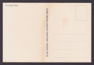 ISRAEL, ELAL Postcard, The Red Sea