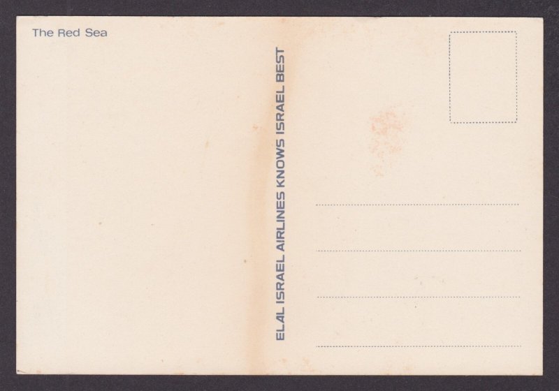 ISRAEL, ELAL Postcard, The Red Sea