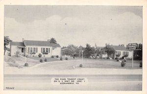 Alexandria Virginia The Pines Tourist Court Street View Vintage Postcard U1294