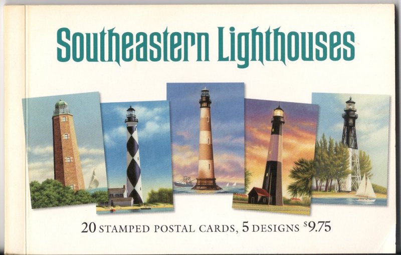 Southeastern Lighthouses - Pre-Stamped Postal Cards - Mint