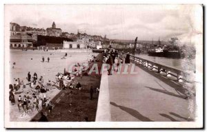 Old Postcard Boulogne Sur Mer Vue Prize De La Jetee